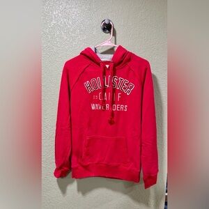 Hollister Red Hoodie Y2K Size L